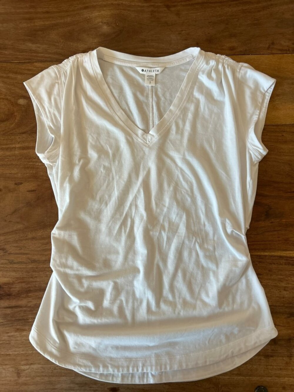 Athleta White Short Sleeve Shirt